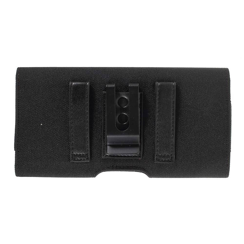 New Design Case Metal Belt Clip Horizontal Textile and Leather with Card Holder for Blu G7L (2022)