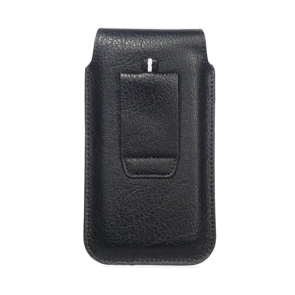 New Design Leather Cover Vertical Belt Case with Magnetic Closure for Infinix S5 Pro (2020) - Black