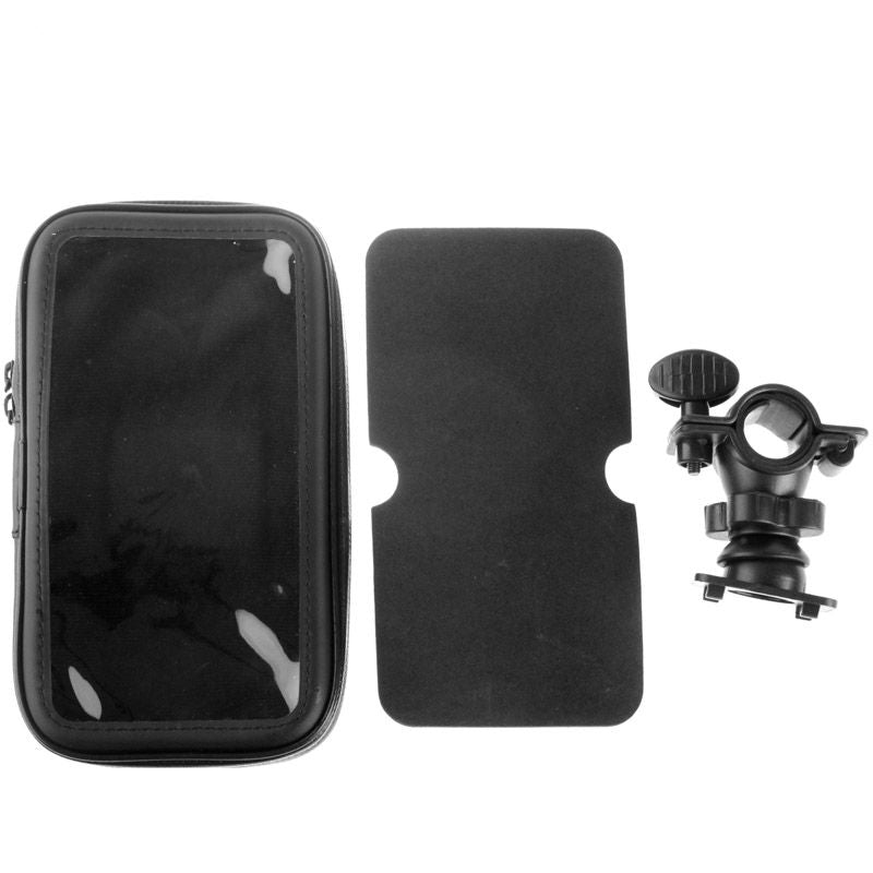 Professional Support for Bicycle Handlebar and Rotatable Waterproof Motorcycle 360º for Tecno Pouvoir 3 Plus (2019) - Black