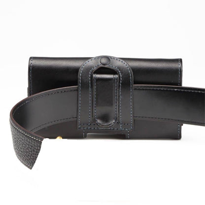 Authentic Leather Horizontal Belt Clip Case for Oppo Find X7 Ultra (2024)