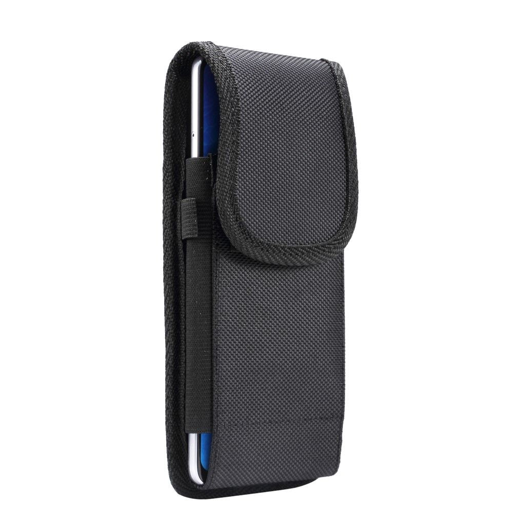 Nylon Belt Holster with Metal Clip and Card Holder for ZTE Blade A55 (2024)