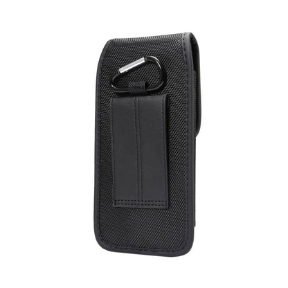  Belt Case Cover with Card Holder Design in Leather and Nylon Vertical for Vivo X60T Pro+ (2021)