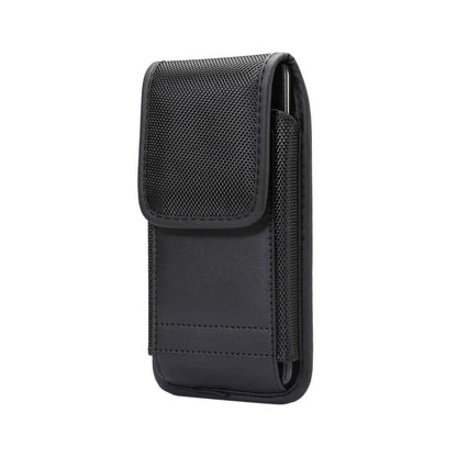  Belt Case Cover with Card Holder Design in Leather and Nylon Vertical for Vivo X60T Pro+ (2021)