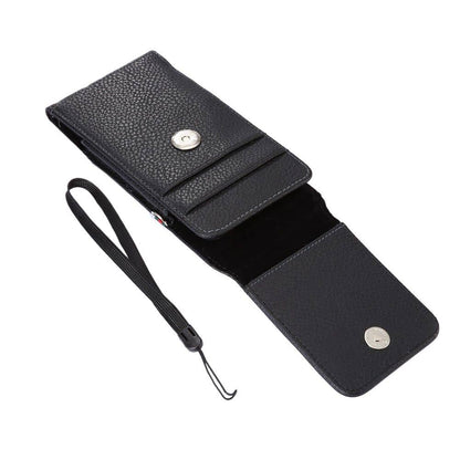 Synthetic Leather Belt Pouch Case with Card Holder and 360 Swivel Clip for Oppo Reno14 F (2025)