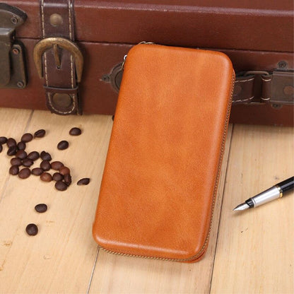 Executive Wallet Case with Magnetic Attachment and Zipper Closure for Fcnt F-52B (2021)