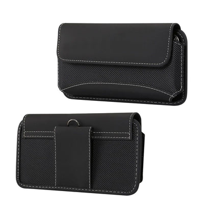 Horizontal Belt Pouch New Design Leather and Nylon for ZTE nubia Z50 Ultra (2023)