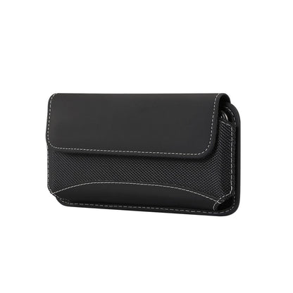 Horizontal Belt Pouch New Design Leather and Nylon for Oppo Reno13 F 5G (2024)