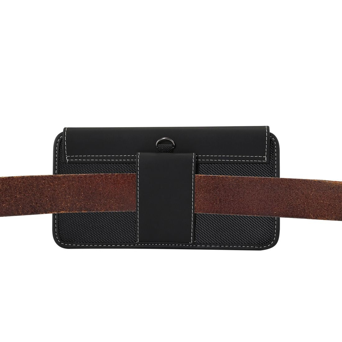 Horizontal Belt Pouch New Design Leather and Nylon for ZTE nubia Z50 Ultra (2023)