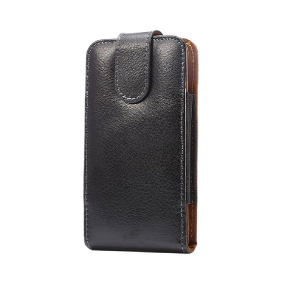 Genuine Leather Holster Executive Case belt Clip Rotary 360º Magnetic Closure for General Mobile Gm 21 Plus (2021)
