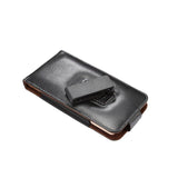 Genuine Leather Holster Executive Case belt Clip Rotary 360º Magnetic Closure for Motorola Moto E7 (2021)