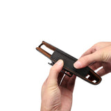 Magnetic Genuine Leather Holster Executive Case belt Clip Rotary 360º for Vodafone Smart V10 (2019) - Black