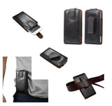 Genuine Leather Holster Executive Case belt Clip Rotary 360º Magnetic Closure for Zte Blade L9 (2021)