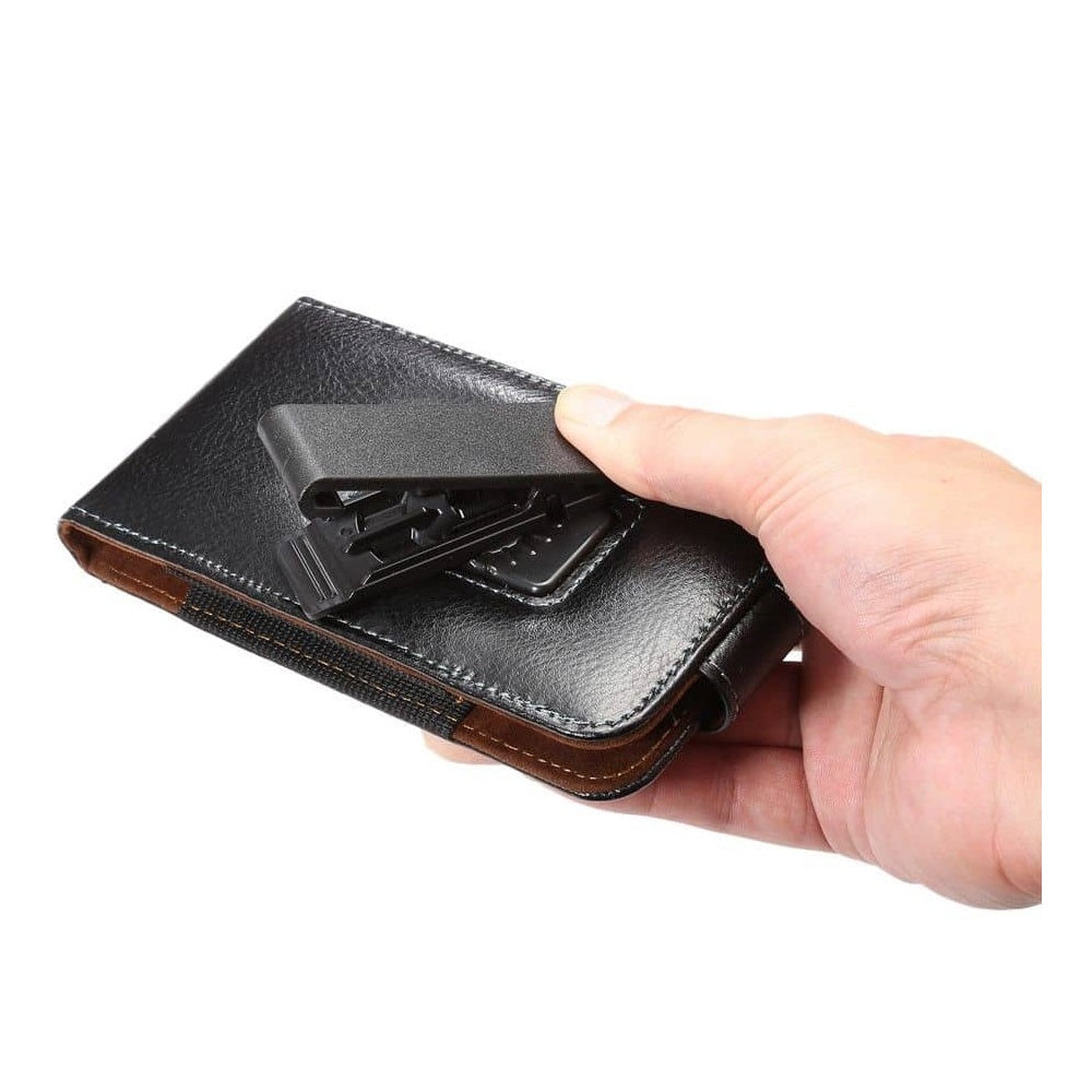 Genuine Leather Holster Executive Case belt Clip Rotary 360º Magnetic Closure for Haier Alpha A2 Lite (2020)