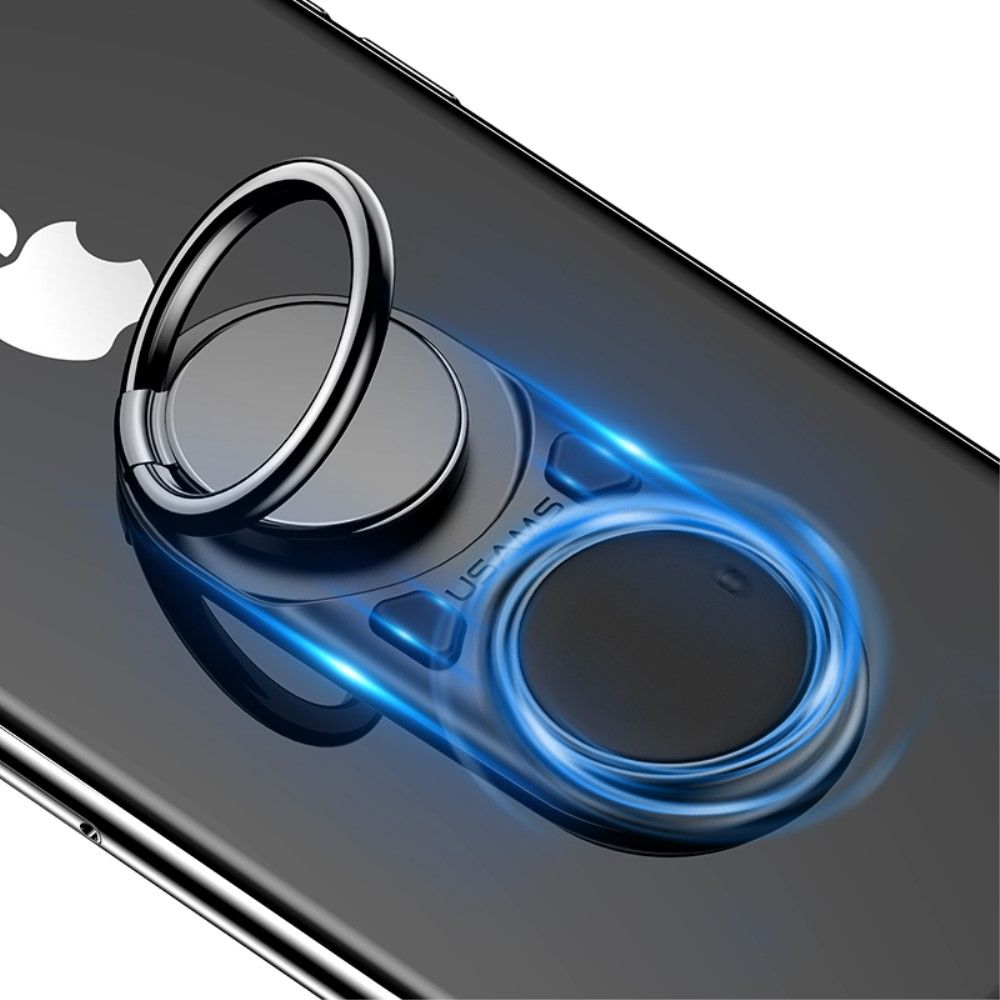Holder Ring to Eliminate Anxiety Explodes the Plastic Bubbles with your Push Button and Rotates the Wheel for ZTE Blade 10 (2019) - Black