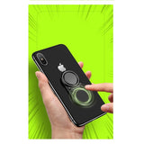 Holder Ring to Eliminate Anxiety Explodes the Plastic Bubbles with your Push Button and Rotates the Wheel for Wiko View 3 Pro (2019) - Black