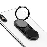 Holder Ring to Eliminate Anxiety Explodes the Plastic Bubbles with your Push Button and Rotates the Wheel for Realme X2 Pro (2019) - Black