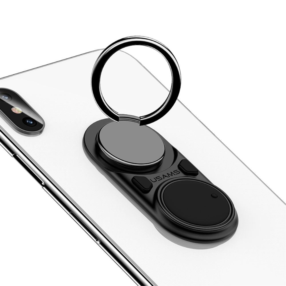 Holder Ring to Eliminate Anxiety Explodes the Plastic Bubbles with your Push Button and Rotates the Wheel for Oppo Reno3 Youth (2020) - Black
