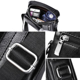 Bag Leather Waist Shoulder bag compatible with Ebook, Tablet and for LG V60 ThinQ 5G (2020) - Black