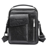 Bag Leather Waist Shoulder bag compatible with Ebook, Tablet and for Leagoo S11 (2019) - Black