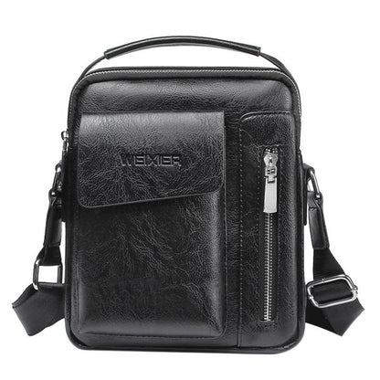 Bag Leather Waist Shoulder bag compatible with Ebook, Tablet and for Huawei P Smart Z (2019) - Black