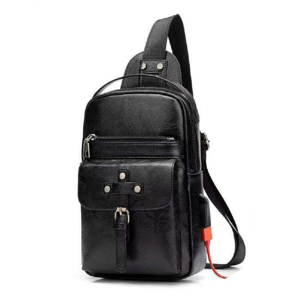 Backpack Waist Shoulder bag compatible with Ebook, Tablet and for Vivo Y9s (2019) - Black