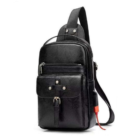 Backpack Waist Shoulder bag compatible with Ebook, Tablet and for Irbis SP493 (2019) - Black
