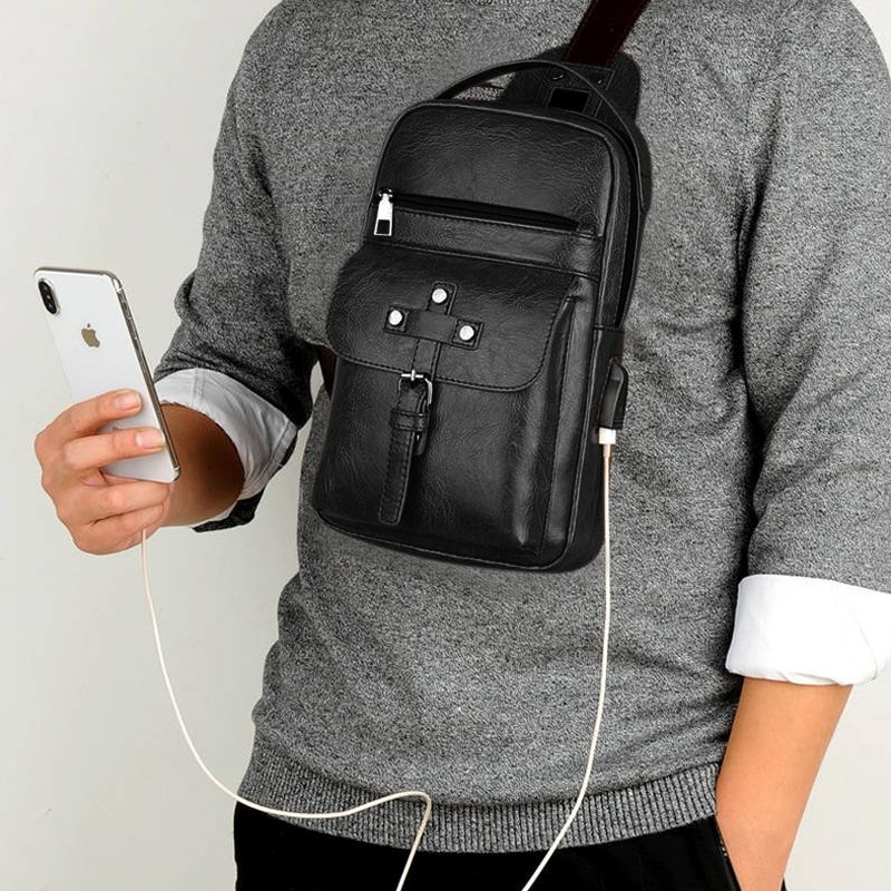 Backpack Waist Shoulder bag compatible with Ebook, Tablet and for Tecno Mobile Phantom 9 (2019) - Black