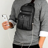 Backpack Waist Shoulder bag compatible with Ebook, Tablet and for OnePlus 7T (2019) - Black