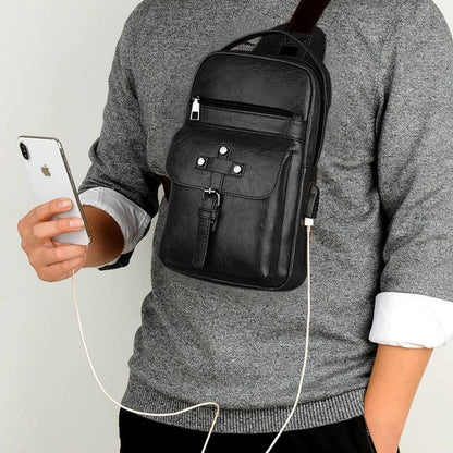 Backpack Waist Shoulder bag compatible with Ebook, Tablet and for Alcatel GO FLIP 3 (2019) - Black