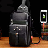 Backpack Waist Shoulder bag compatible with Ebook, Tablet and for HiSense F40 (2019) - Black