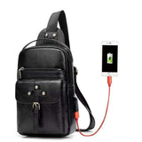 Backpack Waist Shoulder bag compatible with Ebook, Tablet and for QIN 1S (2019) - Black