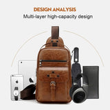 Backpack Waist Shoulder bag compatible with Ebook, Tablet and for Infinix Hot 8 (2019) - Black