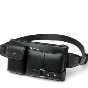Bag Fanny Pack Leather Waist Shoulder bag for Ebook, Tablet and for COOLPAD Legacy Brisa (2020)