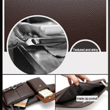 Bag Fanny Pack Leather Waist Shoulder bag Ebook, Tablet and for Motorola Moto G8 (2020) - Black