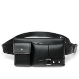 Bag Fanny Pack Leather Waist Shoulder bag for Ebook, Tablet and for CUBOT P40 (2020)