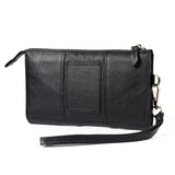 Exclusive Genuine Leather Case New Design Handbag compatible with MAXCOM COMFORT MM38D (2020) - Black