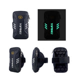 Waterproof Reflective Armband Case with 2 Compartments Sport Running Walking Cycling Gym for BBK Vivo X51 5G (2020)