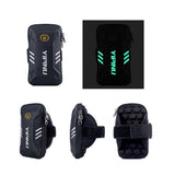 Waterproof Reflective Armband Case with 2 Compartments Sport Running Walking Cycling Gym for Maxcom Ms554 4G (2022)