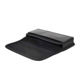 Horizontal Metal Belt Clip Holster with Card Holder in Textile and Leather for GiONEE Elife S10C - Black