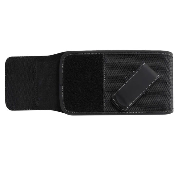 New Style Holster Case Cover Nylon with Rotating Belt Clip for BBK Vivo Y93 Lite (2019) - Black
