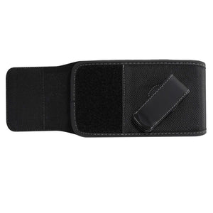 New Style Holster Case Cover Nylon with Rotating Belt Clip for BBK Vivo Y12 (2019) - Black