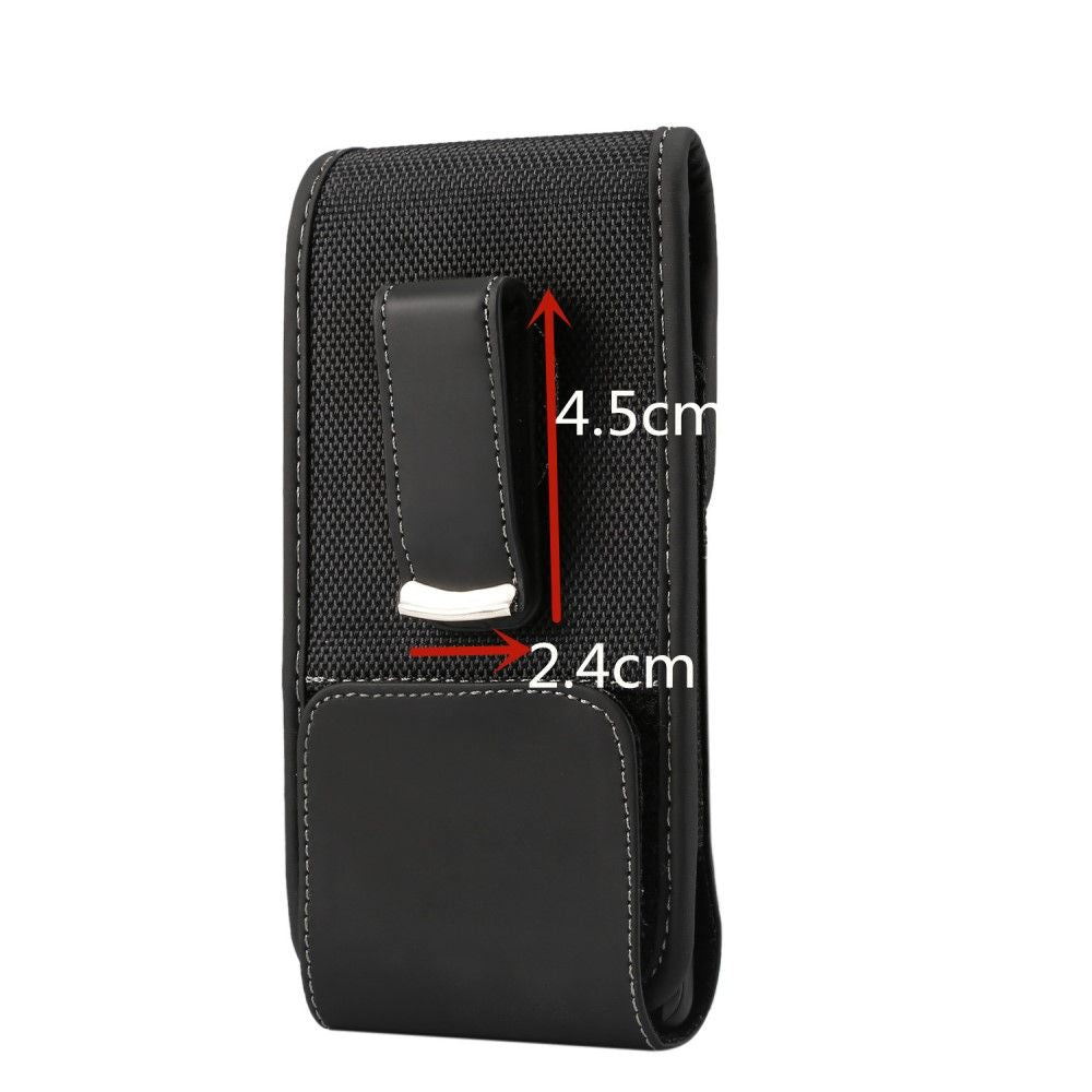 New Style Holster Case Cover Nylon with Rotating Belt Clip for Maxvi MS531 Vega (2019) - Black