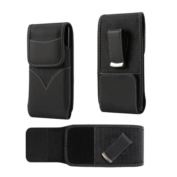 New Style Nylon Belt Holster with Swivel Metal Clip for LG Q31 (2020)