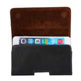 Case Belt Clip Genuine Leather Horizontal Premium for Allview Young A10 Max (2019) - Black