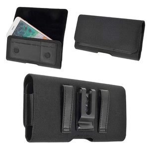 New Design Case Metal Belt Clip Horizontal Textile and Leather with Card Holder for Zebra TC21 (2020)