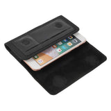 New Design Case Metal Belt Clip Horizontal Textile and Leather for myPhone Fun 8 (2019) - Black
