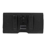 New Design Case Metal Belt Clip Horizontal Textile and Leather for HiSense F30S (2019) - Black