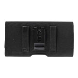 New Design Case Metal Belt Clip Horizontal Textile and Leather for Itel Vision 1 (2020) - Black