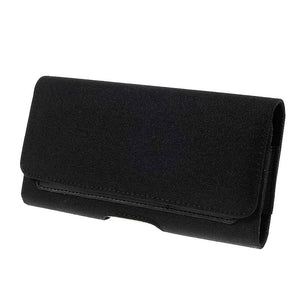 New Design Case Metal Belt Clip Horizontal Textile and Leather with Card Holder for Vivo Y21T (2022)