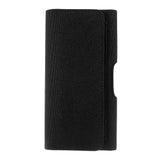 New Design Case Metal Belt Clip Horizontal Textile and Leather for Infinix S5 Pro (2020) - Black